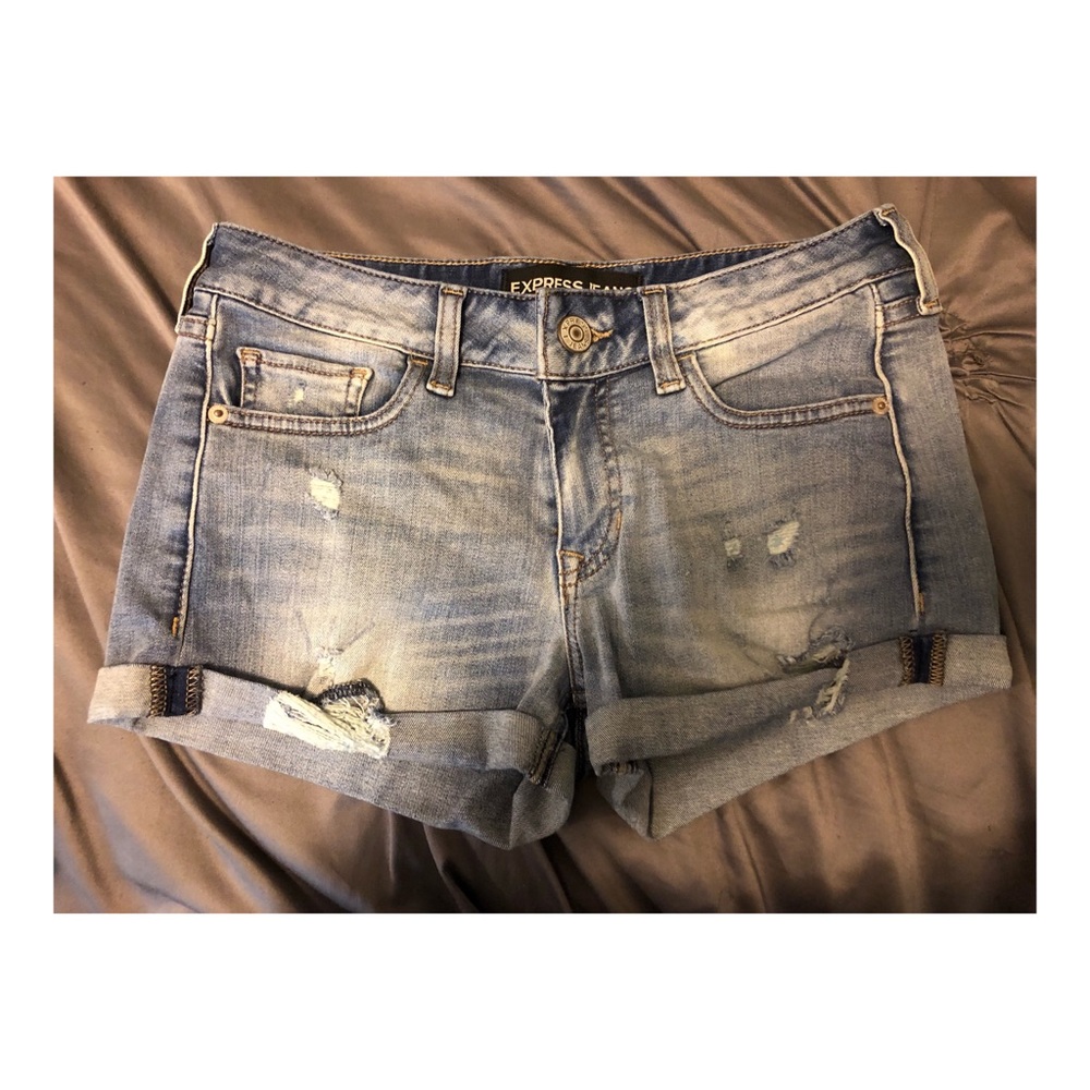 Express denim shorts